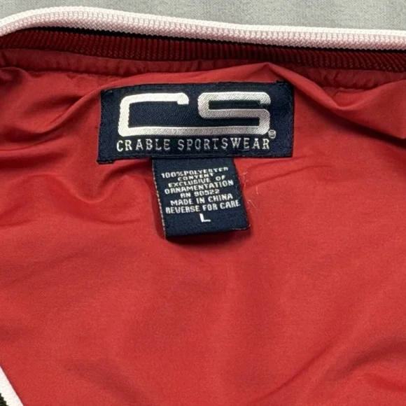 Vintage Pitt State Cable Sportswear Size Large Pullover Windbreaker Side 1/4 Zip - Picture 3 of 6